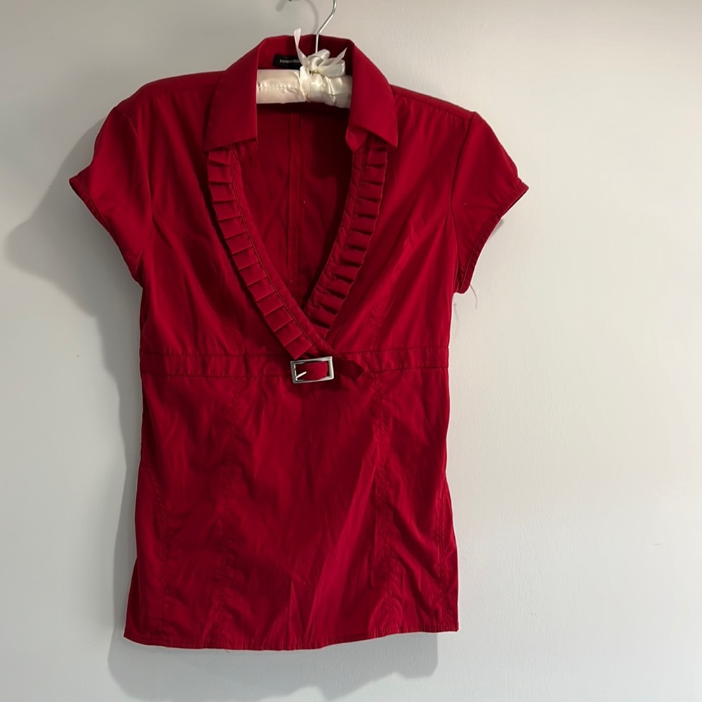 Women’s Size Small Dress Blouse in Red